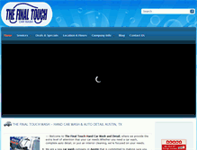 Tablet Screenshot of finaltouchwash.com